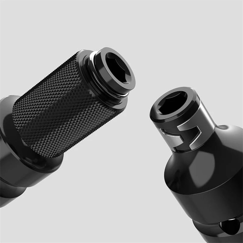 Electric Wrench Socket Adapter Conversion Head , Turn Square 1/2" (12.5Mm) to Hexagonal 1/4" (6.35Mm)